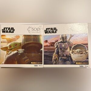 Disney Star Wars The Mandalorian Puzzle - Lot of 2